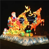 Lanterna decorativa illuminata LED Christmas Light Festival